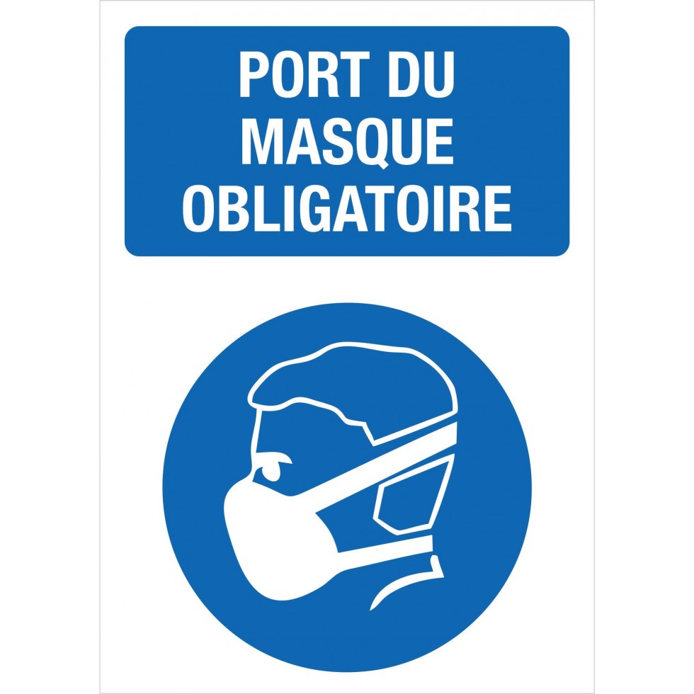 Sign - Port du masque obligatoire - Pack of 4