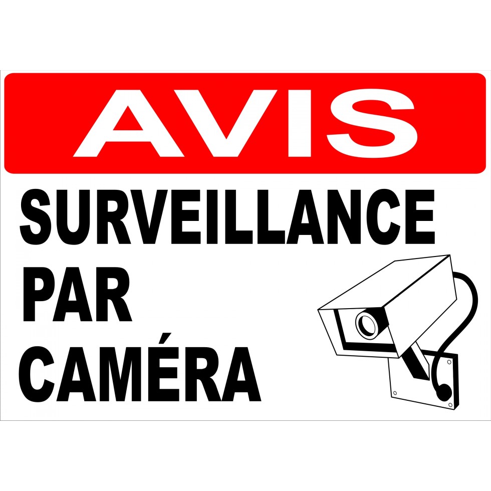 Sign - Warning video surveillance