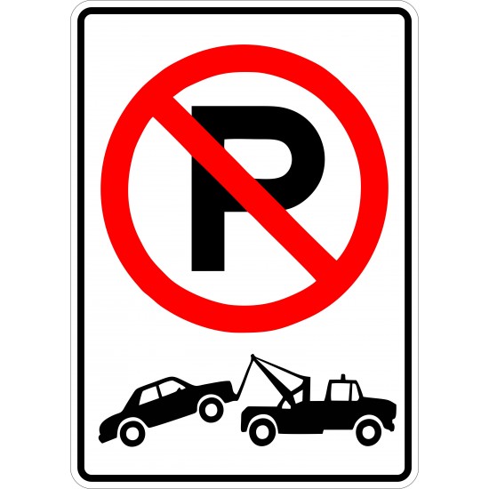 Affiche - Stationnement interdit - Remorquage 