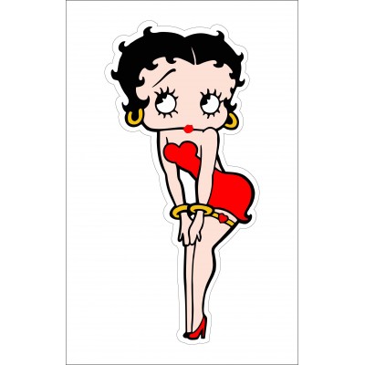 Autocollant Betty Boop pin up
