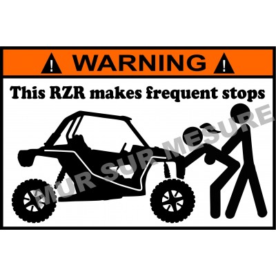 Sticker - This RZR makes frequent stops