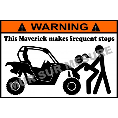 Sticker - This Maverick makes frequent stops